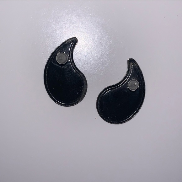 Vintage earrings, yellow - Picture 3 of 4